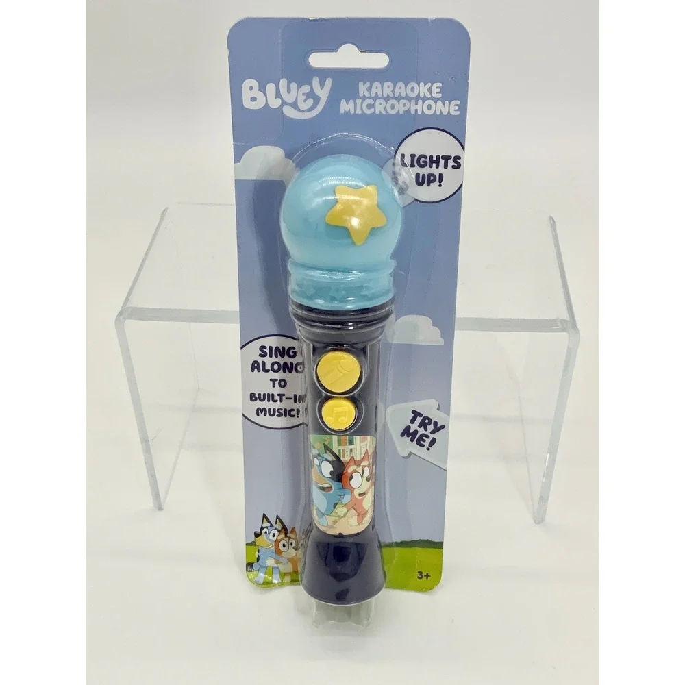 Bluey Karaoke Microphone Ligth‎ Up Gift Idea For Kids 3+ Year Birthday Gift Idea